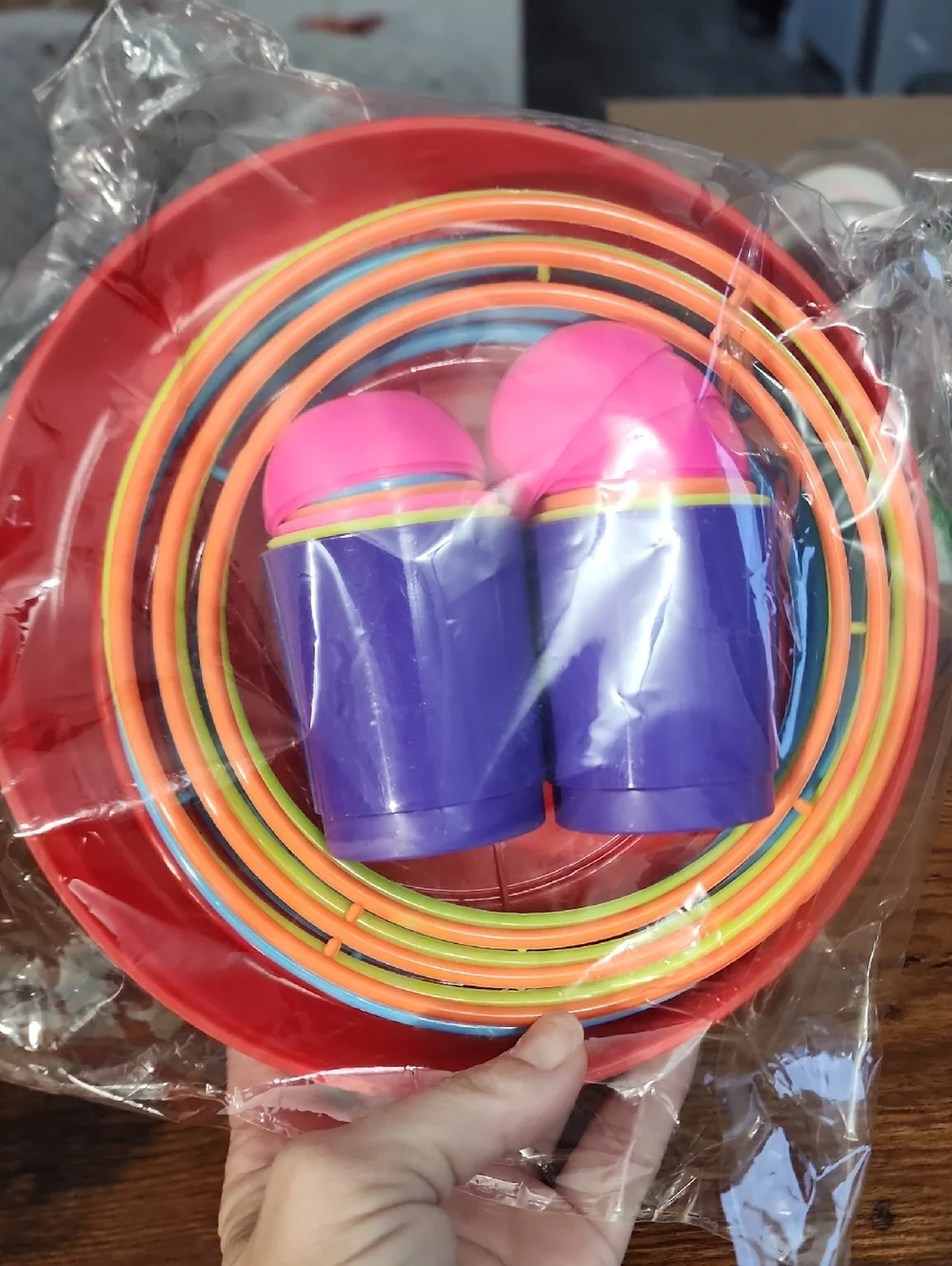 Two Sets Plus 18 Rings- Throw Hoop Toys interaction Indoor&outdoor Puzzle Hoop